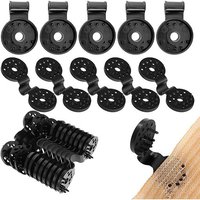 50 Pièces Clips Pour Toile D'ombrage?Noir?, Clips De Fixation Pour Bache, Clip Spécial Avec ¿Illet, Clips De Fixation Traités Anti-Uv Pour Brise Vue,