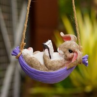 Statues De Jardin Lapin,Longueur 25,5, Hauteur 13,5 Cm , Lapin Fantastique Décor D'art Extérieur Figurines D'animaux Ornement Pour Jardin Cour