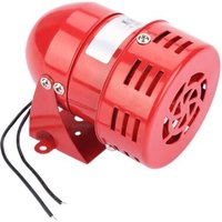 Sirene Alarme 220V Puissant à Exterieure Sirene Alarme 120dB Rouge Moteur Conduit Sirène Métal Corne Industrie Bateau Alarme