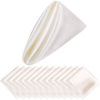 12 Pièces Serviette De Table En Satin Carré 15,7 * 15,7 Pouces Serviettes De Dîner Serviette De Fête De Mariage Serviettes De Table Douces Pour