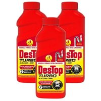 DESTOP Lot de 3 Gels désinfectant et déboucheur canalisation Turbo 5 min - 2 doses - 500ml