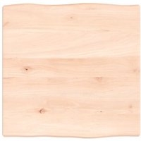 Vidaxl Dessus De Table Bois Chêne Massif Non Traité Bordure Assortie