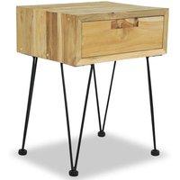 Vidaxl Table De Chevet 40 X 30 X 50 Cm Teck