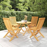 Vidaxl Salon De Jardin 5 Pcs Bois De Teck Massif