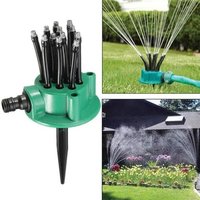 Arroseur de jardin Arroseur darrosage multi-têtes automatique à 360 degrés Jardinage Outil dirrigation de jardin Arroseur de