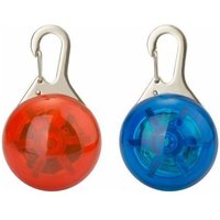 Pendentif Collier De Chien Lumineux Étanche 2pcs (Rouge + Bleu)