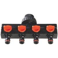R?partiteur 4 circuits filetage 20/27 mm 503199 Claber