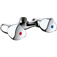 Mélangeur de douche mural laiton chromé M1/2entraxe 110 mm Delabie