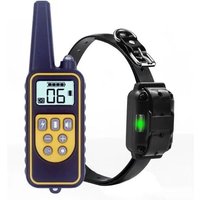 Collier DEntraînement Pour Chien 800 Mètres - Vibrations Et Chocs Électriques - Noir - Petit - Intérieur