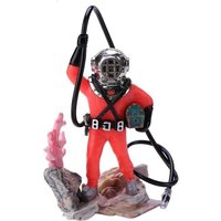 Décorations De Paysage Sous-Marin, Figurine De Chasseur De Trésor, Décoration D'aquarium De Poisson, Mouvement De Barboteur D'air, Décorations De