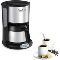 Moulinex Subito FT362811 - Cafetière - 12 tasses - inox/noir