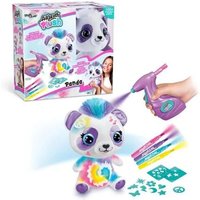 Peluche Airbrush Panda a personnaliser - Peluche spray art avec feutres et pochoirs - OFG 257 - Canal Toys