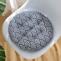 (Bleu)Lot De 4 Coussin Pour Chaise Galettes De Chaise Coussin De Chaise Pour Patio,40x40cmmaison,Voiture,Canapé,Bureau,Tatami Décoration