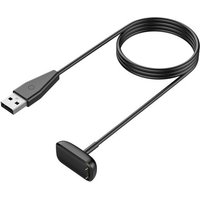 Chargeur Compatible Avec Fitbit Charge 6/Luxe/Charge 5/Luxe Special Edition Smartwatch, Câble De Charge Usb Magnétique Avec Bouton, 1m Câble De