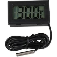 Thermomètre noir de pièce de maison de mètre de température daffichage à cristaux liquides de Digital avec le fil de sonde de