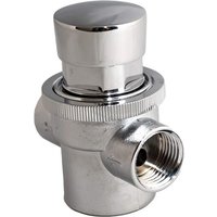 Robinet poussoir avec minuteur chromé pour lavabo automatique, utilisation dans l'hôtellerie et l'industrie