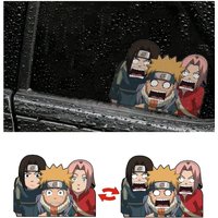 Uchiha Sasuke Autocollant De Voiture Anime Dynamic Waterproof Car Decal 5.11 « X 6.81 », Illusion Flip Image Japonais Manga Motion Sticker Pour Ordinateur Portable