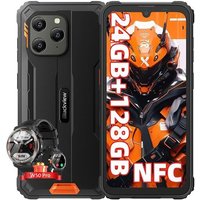 Blackview BV5300 Plus Smartphone Incassable Android 13 6,1" 128 Go 6580mAh NFC Orange avec Smartwatch Blackview W50 Pro