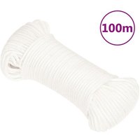 vidaXL Corde de bateau Orange 10 mm 50 m Polypropylène