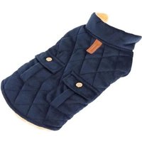 Manteau DHiver Pour Chien - Mothinessto - Veste Chaude, Coupe-Vent, Confortable - Bleu - Non Imperméable