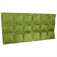 OMABETA Poche végétale 18 poches verticales verdissement mural suspendu jardin extérieur cultiver des sacs de jardin plantoir