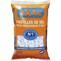 Axal Pastilles De Sel Pour Adoucisseur d'Eau N°1 Des Ventes 25Kg (lot de 2)