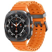 Montre Connectée Samsung Galaxy Watch Ultra - Boîtier 47 mm avec bracelet caoutchouc taille S/M/L - 4G - Gris Titane
