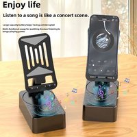 Support De Téléphone Spécialisé Pour Mobile Et Haute-Fi Qitech One-To-Three En Rotation Pour Personnes Paresseuses Utilisation De Bureau Et Tablette