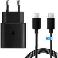 25W Super Charge Rapide USB C Chargeur avec Câble 2M pour Samsung Galaxy A55 5g A54 A53 A52 A35 A34 A33 A25 A23 A15 A14 A05s A04s,S24 S23 S22 S21 S20