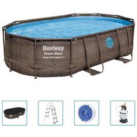 Bestway Ensemble de piscine Power Steel 488x305x107 cm