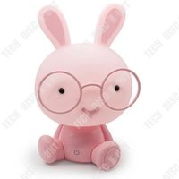 Td® Mignon Bébé Chambre Chevet Usb Lumière Lapin Veilleuse Led Veilleuse Cadeau De Noël Chevet Décoration Enfants Lunettes Lapin Lum