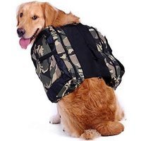 Sac À Dos Pour Chien Avec Grandes Poches, Sac À Bandoulière Mignon Sac De Transport Réglable Pour Grands Chiens Randonnées En Plein Air Camping