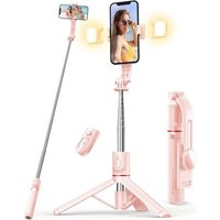 Perche À Selfie Avec Lumières,Trépied Pour Téléphone Portable Avec Télécommande Compatible Avec Iphone 15/14/13/12/11