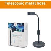 Support De Bureau Réglable En Métal Pour Streaming Et Courses En Ligne Support De Table En Forme Ronde Avec Tube Souple Support Pour Appareil