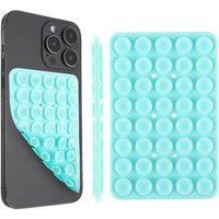 Support De Téléphone En Silicone Double Face À Ventouse,Support Mains Libres Pour Selfies,Vidéos,Miroir Antidérapant,Support De Téléphone Pour La