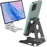 2park Support De Téléphone Portable Pliable En Aluminium Pour Iphone Et Tous Les Autres Smartphones Et Tablettes 4-12,9 Pouces(Q754)