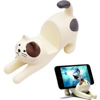 Support Téléphone Portable Bureau Avec Motif Chat Mignon Supports Pour Smartphone En Forme Chat Support Universel Phone Cadeaux Créatifs Intéressants