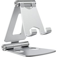 Support Téléphone Portable Multi-Angles Réglable en Alliage d'Aluminium,Portable Support Smartphone de Table,Support Téléphone Dock,Ajustable