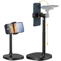 Supporte De Telephone,Support Téléphone Bureau,Support Telephone Portable,Rotation 360°Réglable Support Téléphone Pour La Vidéographie De
