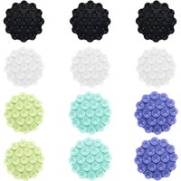 Lot De 12 Coques De Téléphone À Ventouse En Silicone Auto-Adhésives En Caoutchouc Pour Appareils Mobiles À Main(Q1260)