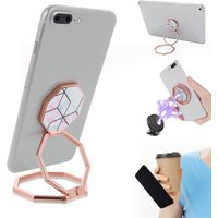 Anneau De Support Pour Téléphone Portable,Rotation À 360 °,Support De Téléphone Portable En Réglable Pour La Plupart Des Smartphones (Or Rose)(Q478)