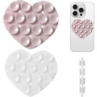 2 Pièces Supports À Ventouse En Silicone Pour Téléphone Portable