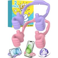 Idee Cadeau Femme Ado Fille - Support Téléphone Bureau Cadeau Noel Femme Cadeau Drole Moins De 10 Euros Support Reglable Pouce Leve,Idee Cadeau Ado