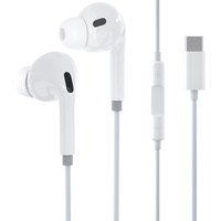 Écouteurs USB C de type C pour Samsung Galaxy S20 FE, écouteurs intraauriculaires filaires HiFi stéréo avec micro et contrôle du volume pour Samsung