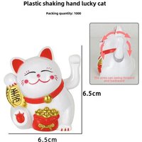 Jouet De Chat Fortune Plastique Année Nouvelle Décoration De Gâteau Pour Fête D'anniversaire Accessoire De Célébration Coloré