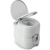 COSTWAY Toilette Portable Camping-Réservoir Détachables 20L+12L-Vanne Coulissante Etanche-Pompe de Chasse-Poignée-Voyages,Pêche
