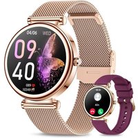 Montre Connect¿¿E Femme Avec Appel Bluetooth, 1.27"" Hd Smartwatch Ronde Sant¿¿ Au F¿¿Minin, 120+ Modes Sportifs Sommeil Fr¿¿Quence Cardiaque Spo2