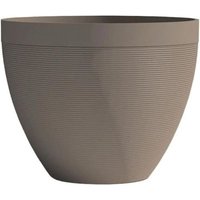 Pot De Fleurs - Garden Id - Green Care Impact Taupe - 30 X 26 Cm - Garanti 10ans - 100% Recyclé - Résistant Uv/Gel
