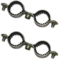 2x COLLIER DOUBLE ISOPHONIQUE 12 mm FIXATION MURALE TUBE TUYAU CUIVRE CAOUTCHOUC SERRAGE PLOMBERIE SANITAIRE CHAUFFAGE