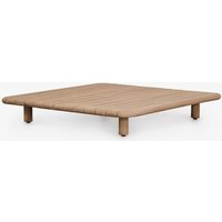 Table Basse De Jardin Carrée 90x90 Cm En Bois D'acacia Portet Marrón Acacia Claro